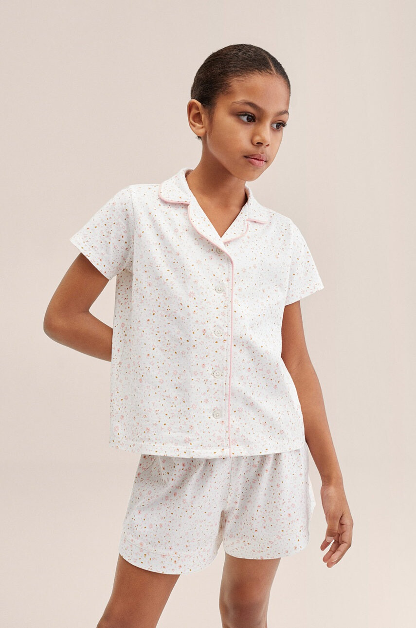 Mango Kids Детска памучна пижама Carla - Pepit.bg