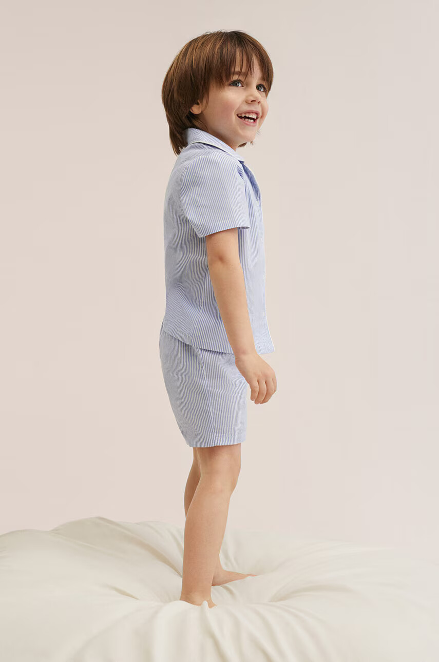 Mango Kids Детска памучна пижама Julesb - Pepit.bg