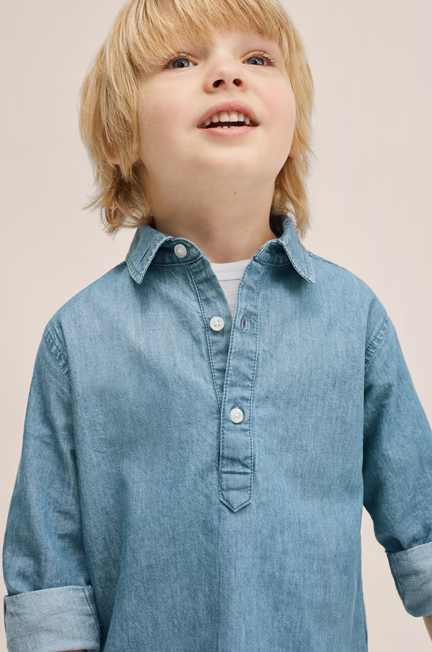 Mango Kids Детска памучна риза - Pepit.bg
