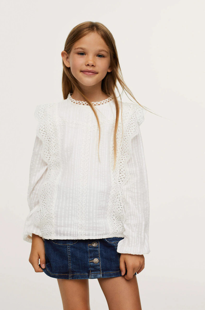 Mango Kids Детска памучна риза Daniela - Pepit.bg