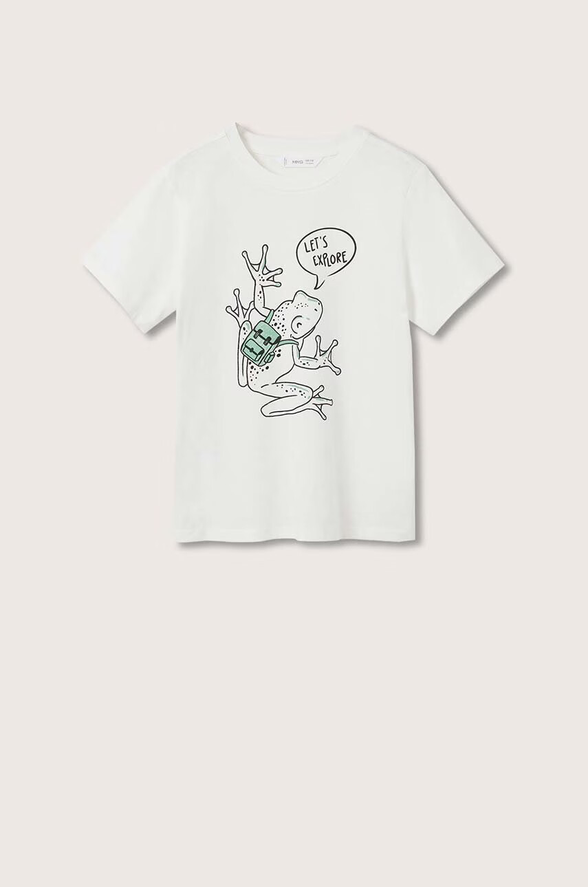 Mango Kids Детска памучна тениска - Pepit.bg