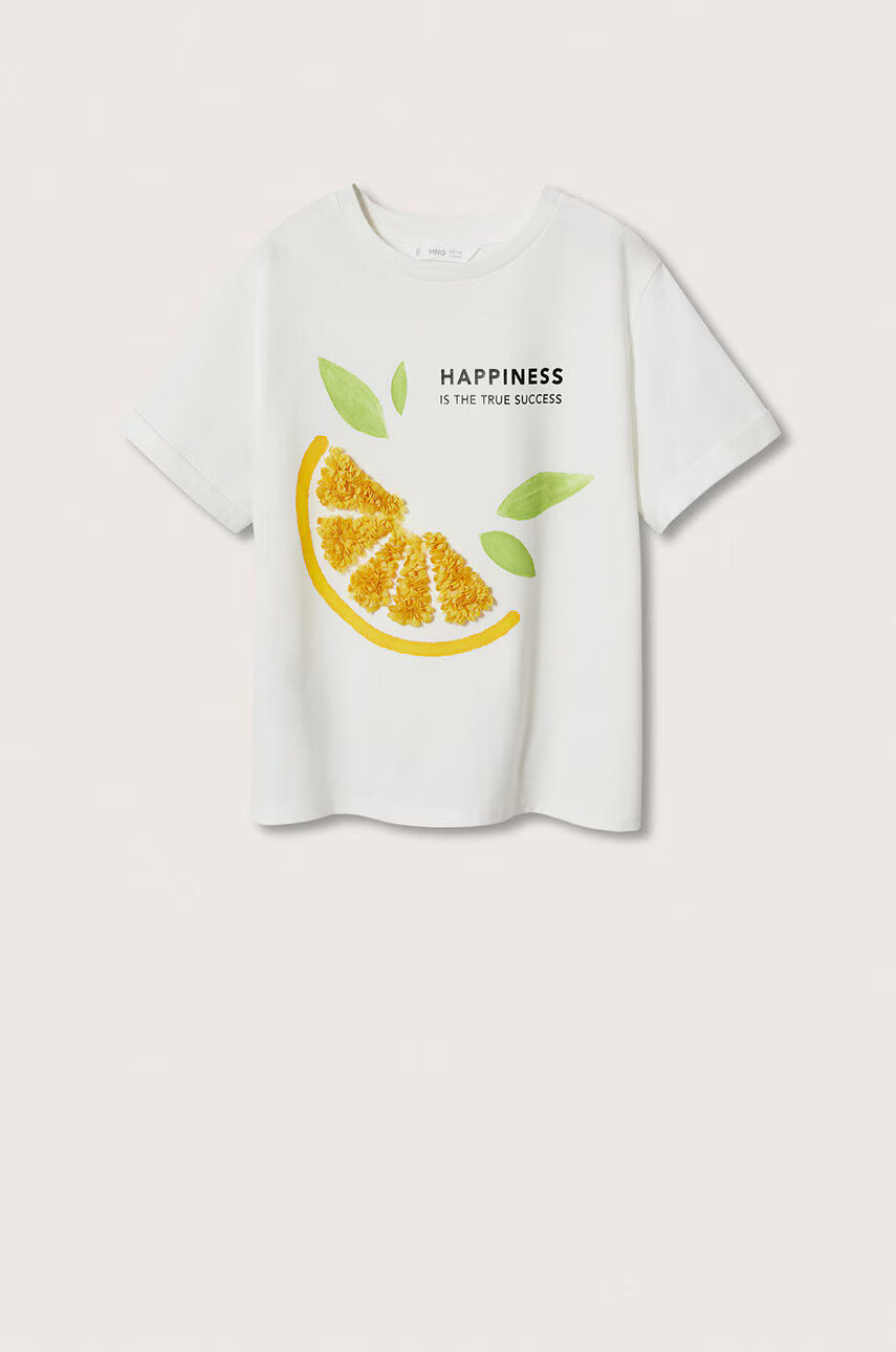 Mango Kids Детска памучна тениска - Pepit.bg
