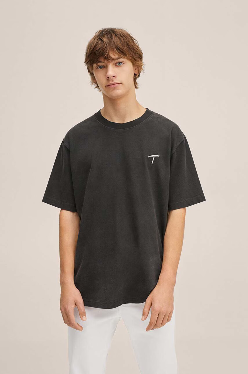 Mango Kids Детска памучна тениска - Pepit.bg