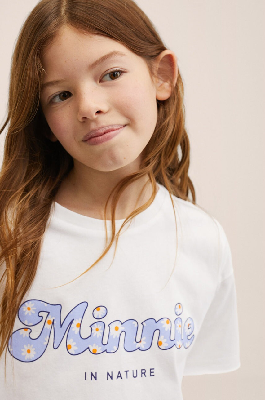 Mango Kids Детска памучна тениска - Pepit.bg