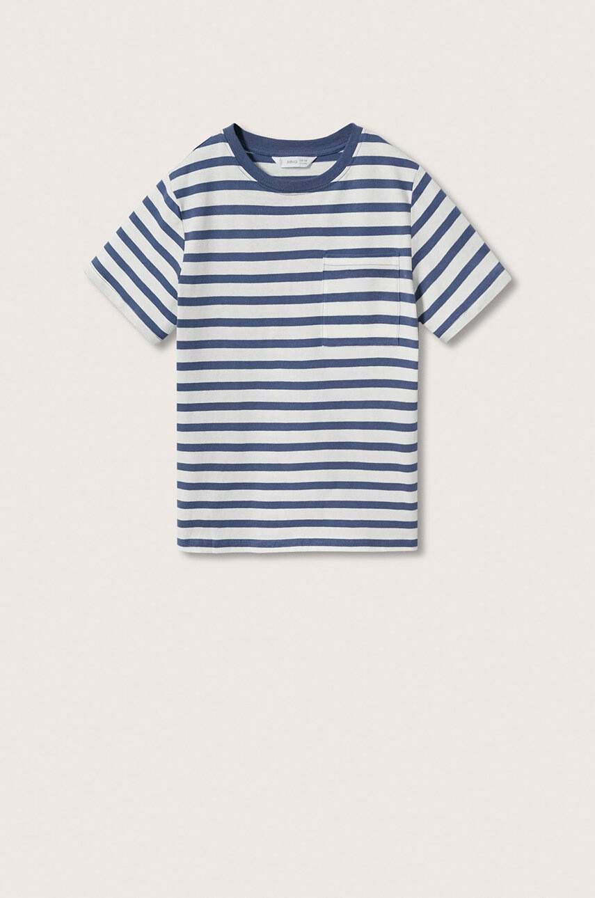 Mango Kids Детска памучна тениска Bande2 с десен - Pepit.bg