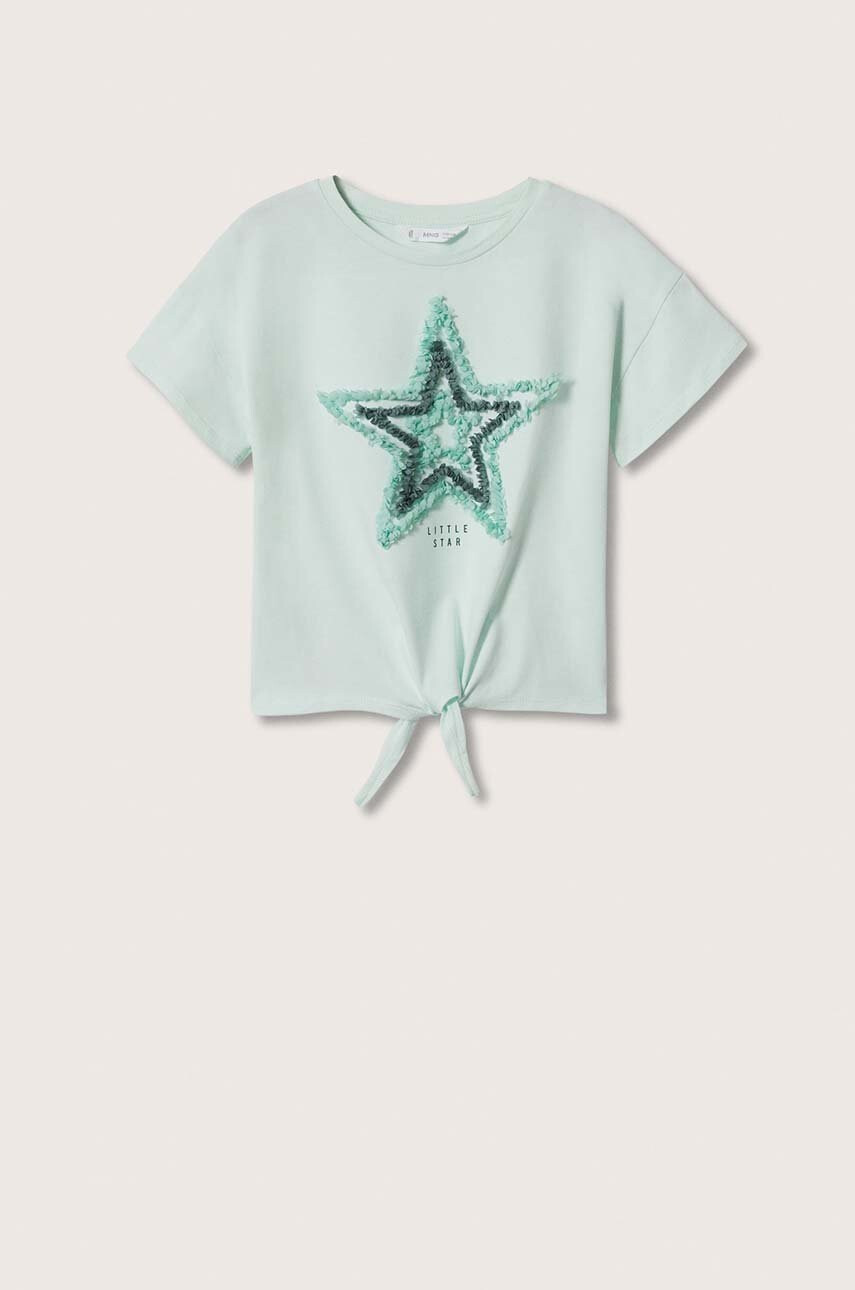 Mango Kids Детска памучна тениска Chiffy - Pepit.bg
