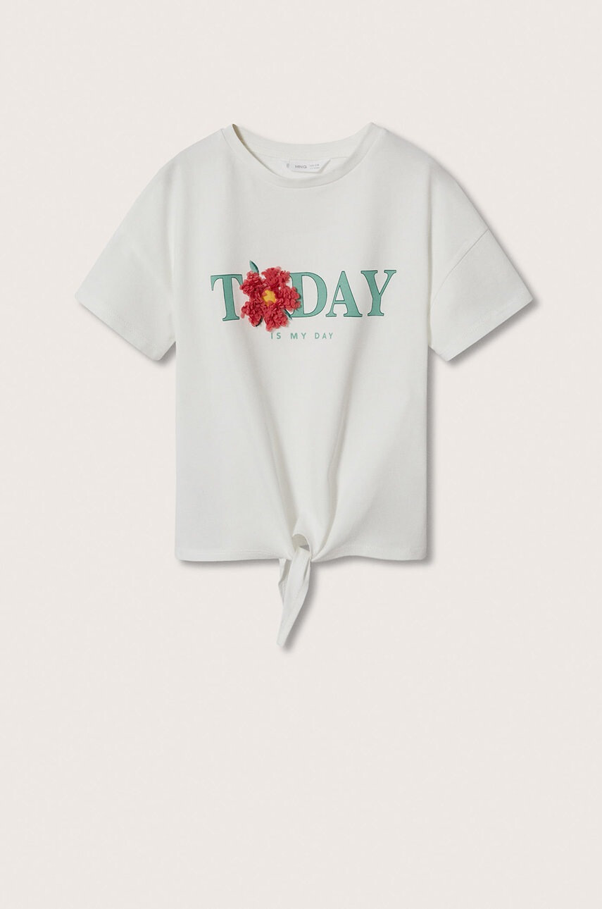 Mango Kids Детска памучна тениска Chiffy - Pepit.bg