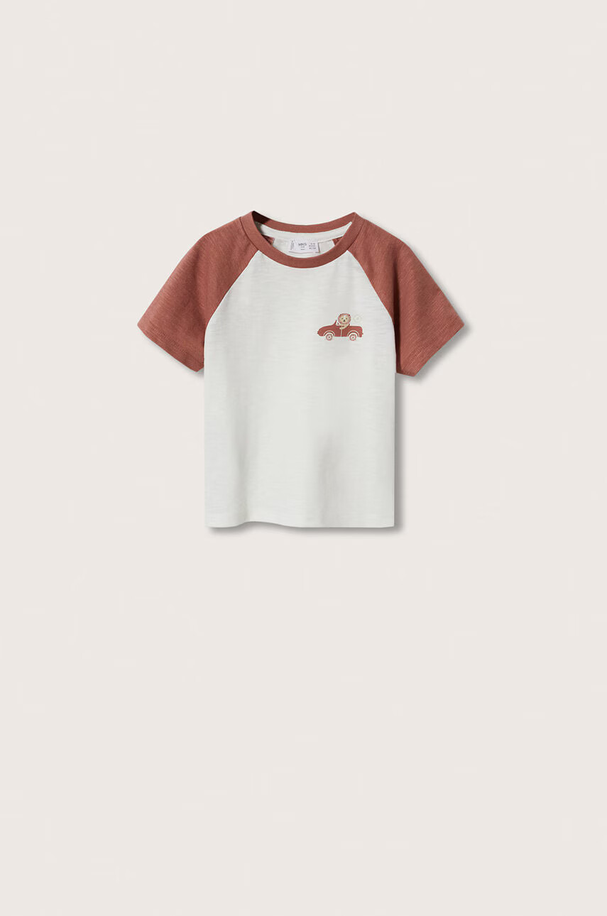 Mango Kids Детска памучна тениска Diego - Pepit.bg
