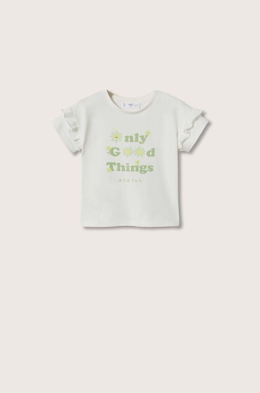 Mango Kids Детска памучна тениска Helen - Pepit.bg