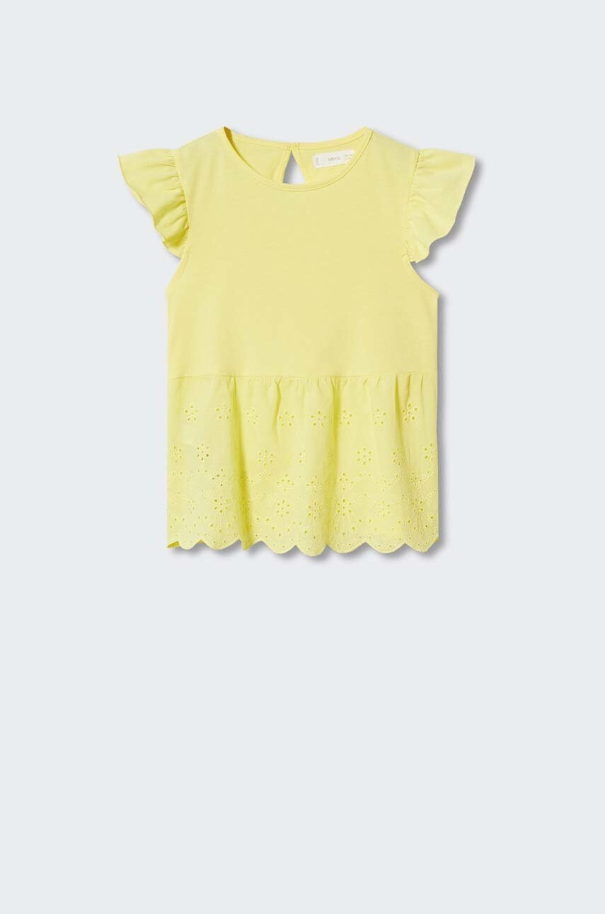 Mango Kids Детска памучна тениска Isi - Pepit.bg