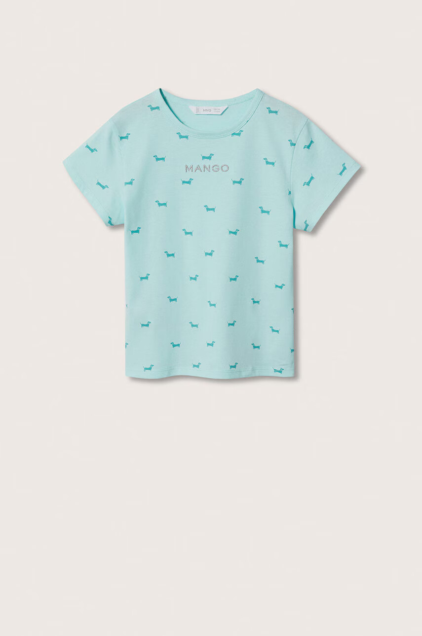 Mango Kids Детска памучна тениска Mangofi-h - Pepit.bg