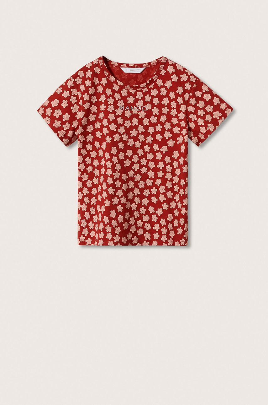 Mango Kids Детска памучна тениска Mangofis-h - Pepit.bg