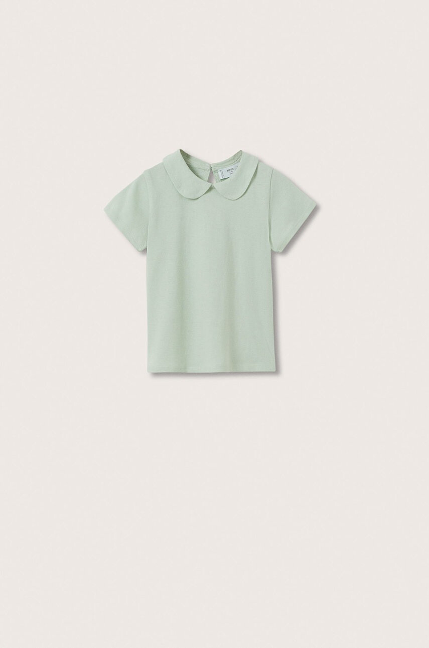 Mango Kids Детска памучна тениска Miss - Pepit.bg