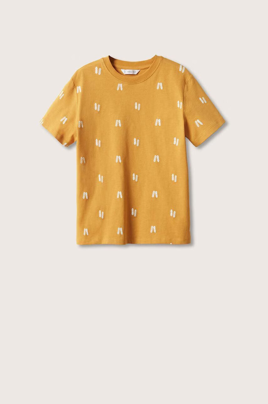 Mango Kids Детска памучна тениска Stamp2 - Pepit.bg