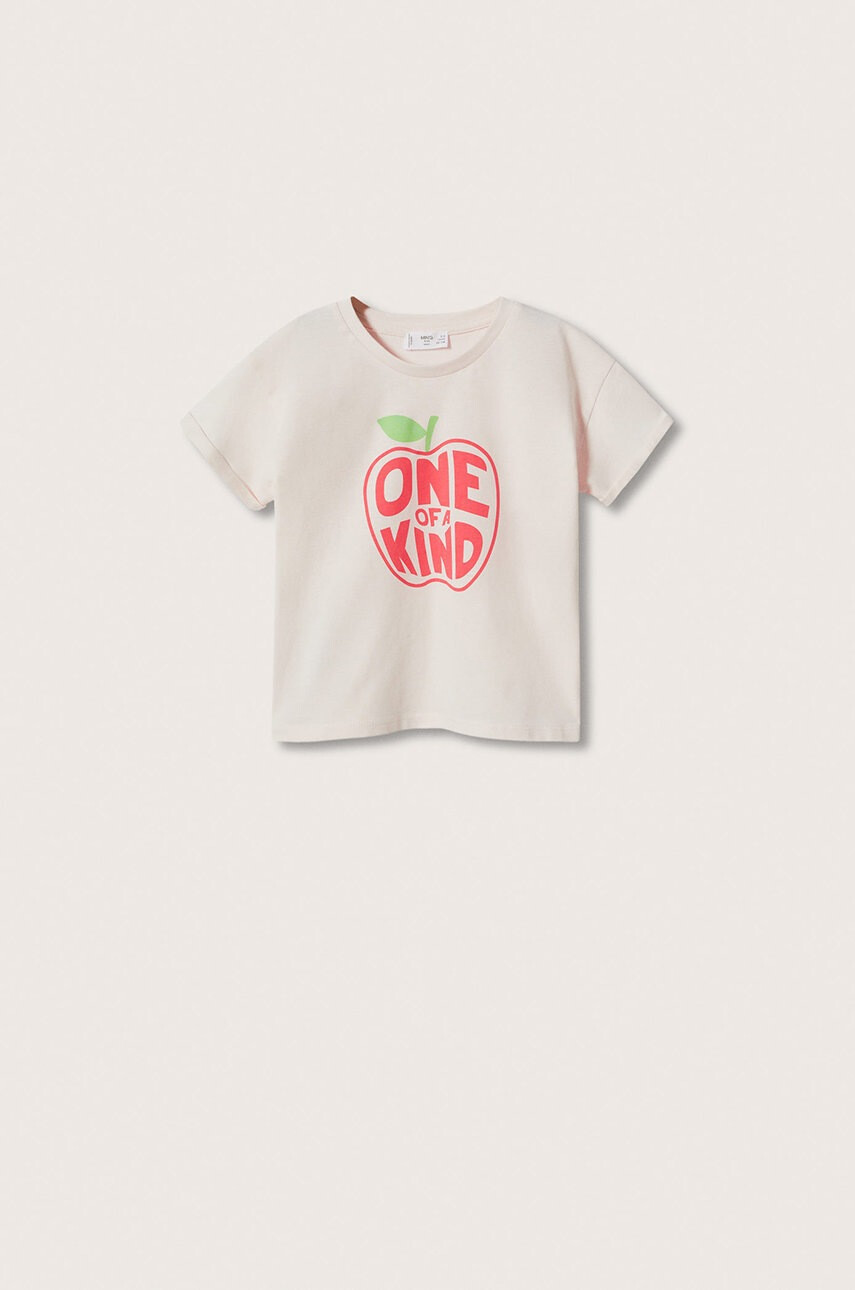 Mango Kids Детска памучна тениска Vacay - Pepit.bg