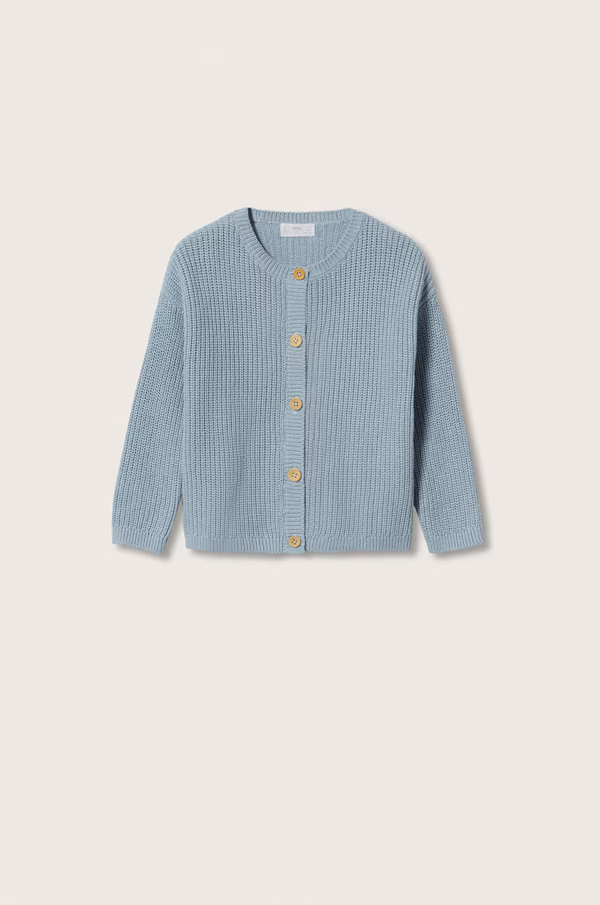 Mango Kids Детска памучна жилетка Cardi - Pepit.bg