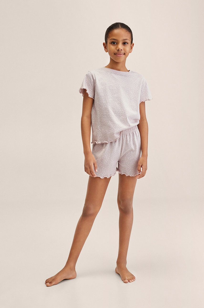 Mango Kids Детска пижама Dotty - Pepit.bg