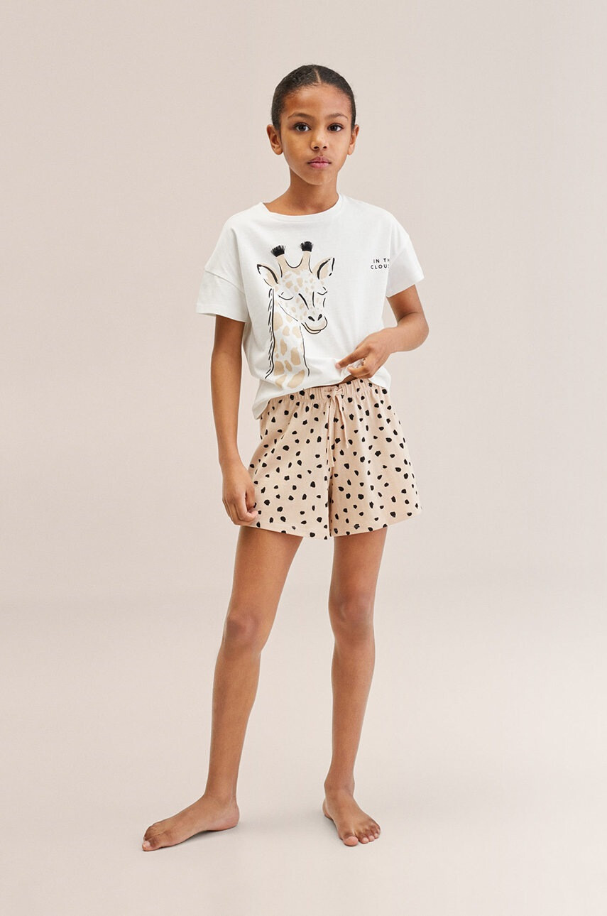 Mango Kids Детска пижама Girafa - Pepit.bg
