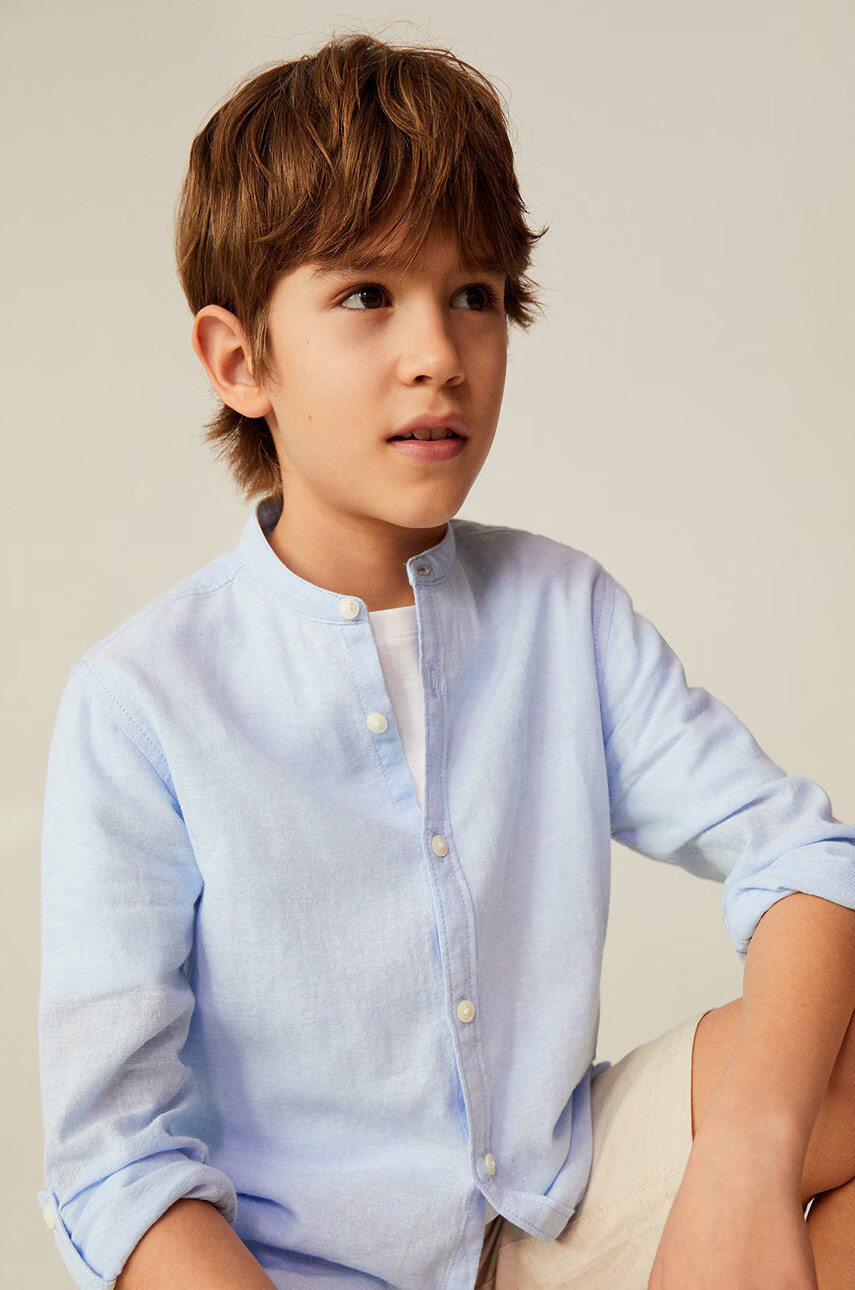 Mango Kids Детска риза Albert 110-164 cm - Pepit.bg