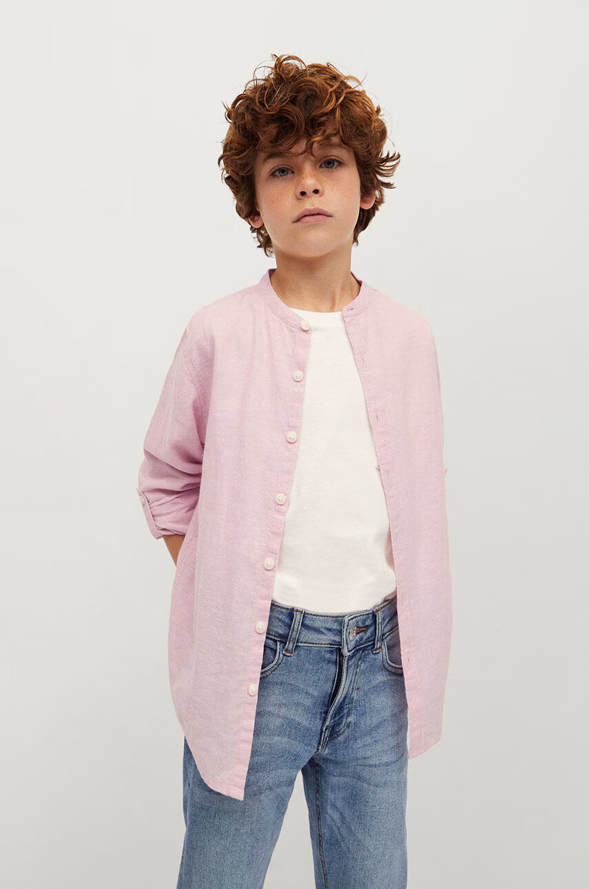 Mango Kids Детска риза Alberto-I 110-164 cm - Pepit.bg