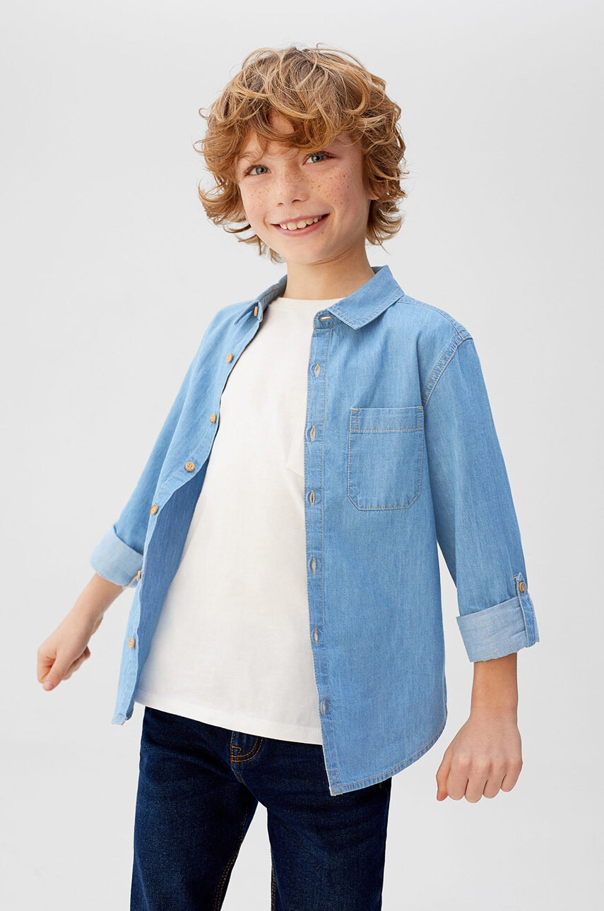 Mango Kids Детска риза Daniel 110-164 cm - Pepit.bg