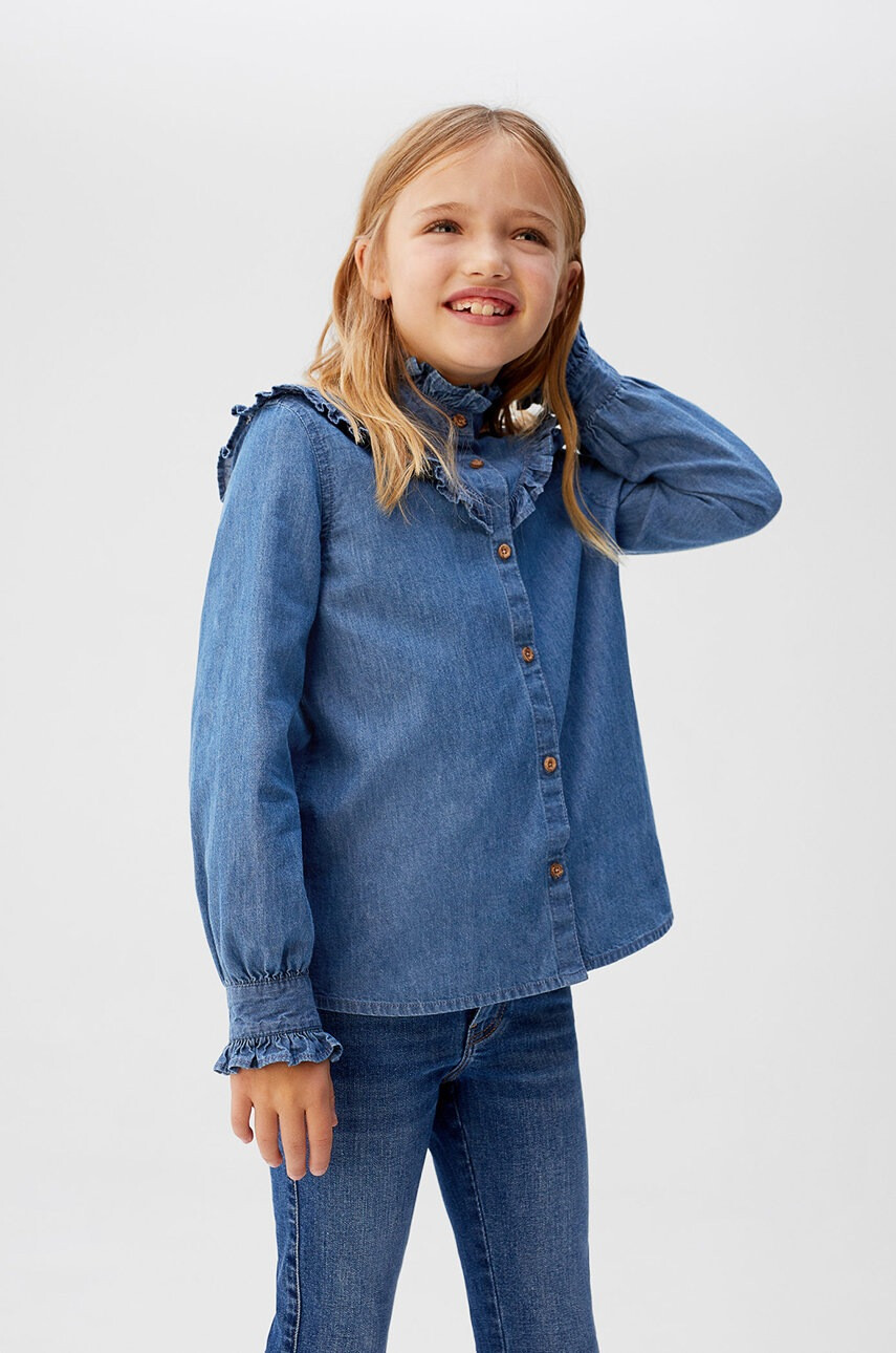 Mango Kids Детска риза Estrella 110-164 cm - Pepit.bg