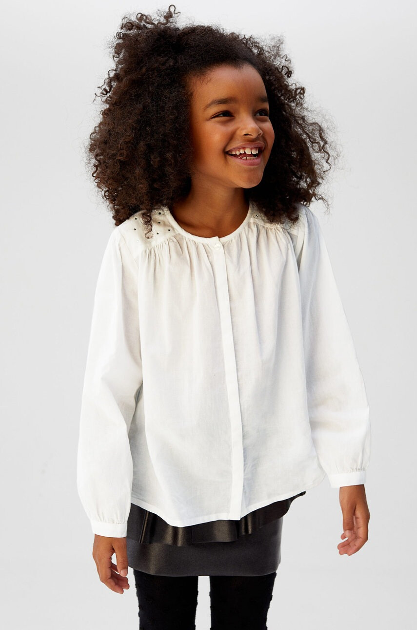 Mango Kids Детска риза Ivone 110-164 cm - Pepit.bg