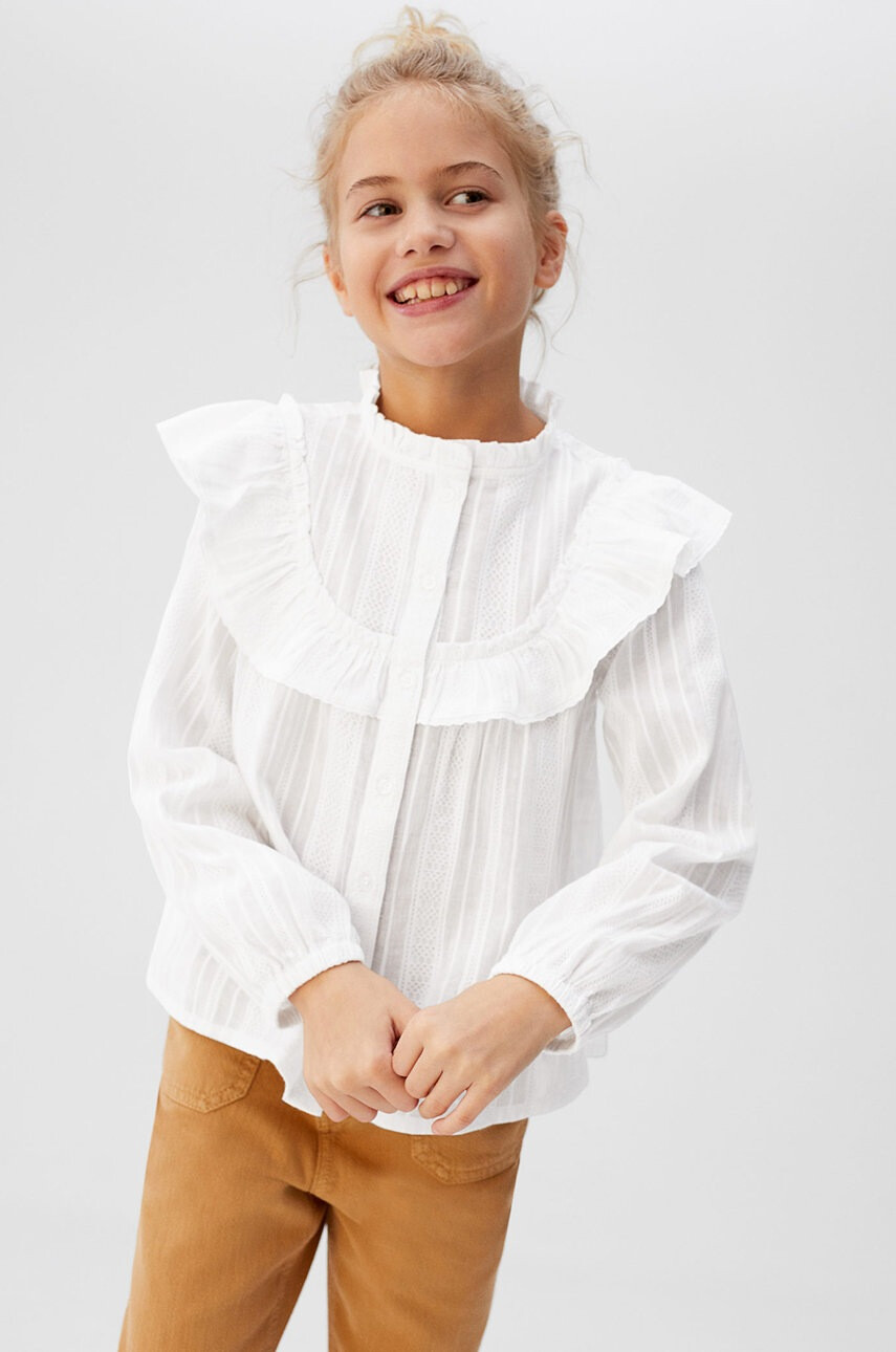 Mango Kids Детска риза Jess 110-164 cm - Pepit.bg