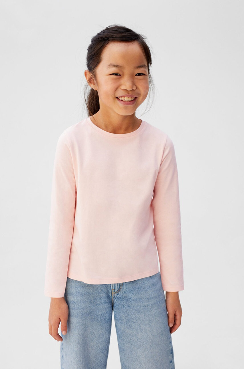 Mango Kids Детска риза с дълги ръкави Basic 110-164 cm - Pepit.bg