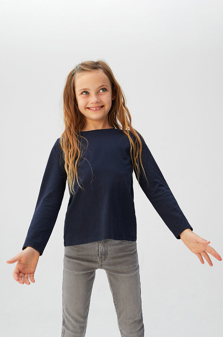 Mango Kids Детска риза с дълги ръкави Basic 110-164 cm - Pepit.bg