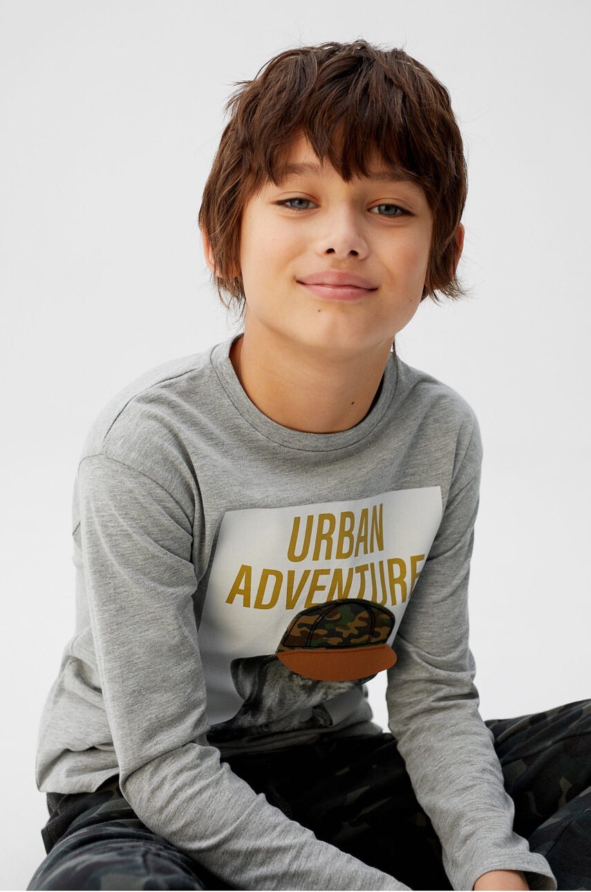 Mango Kids Детска риза с дълги ръкави PERROS 110-152 cm - Pepit.bg