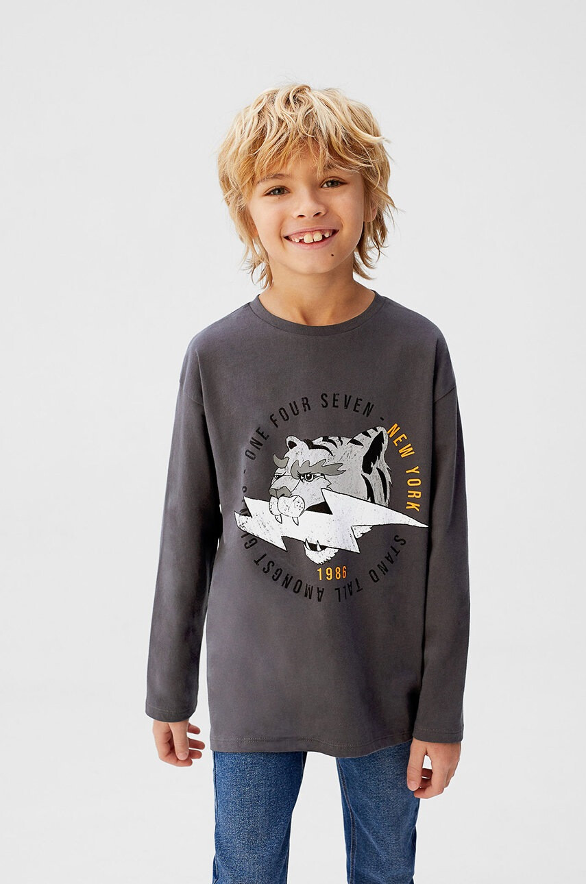 Mango Kids Детска риза с дълги ръкави Rayo 110-164 cm - Pepit.bg