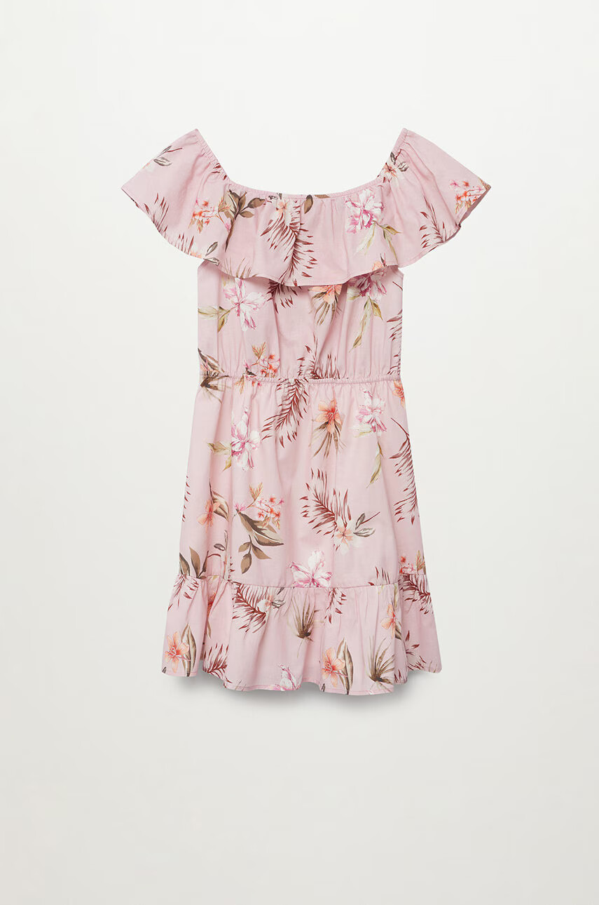 Mango Kids Детска рокля Dressy 116-164 cm - Pepit.bg