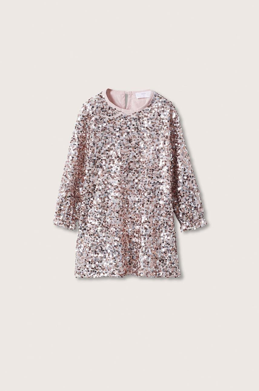 Mango Kids Детска рокля Goldenb - Pepit.bg