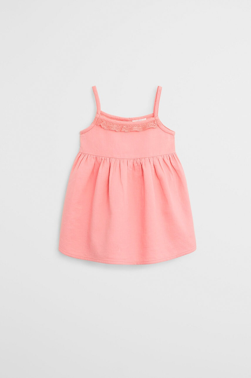 Mango Kids Детска рокля Linda 80-104 cm - Pepit.bg