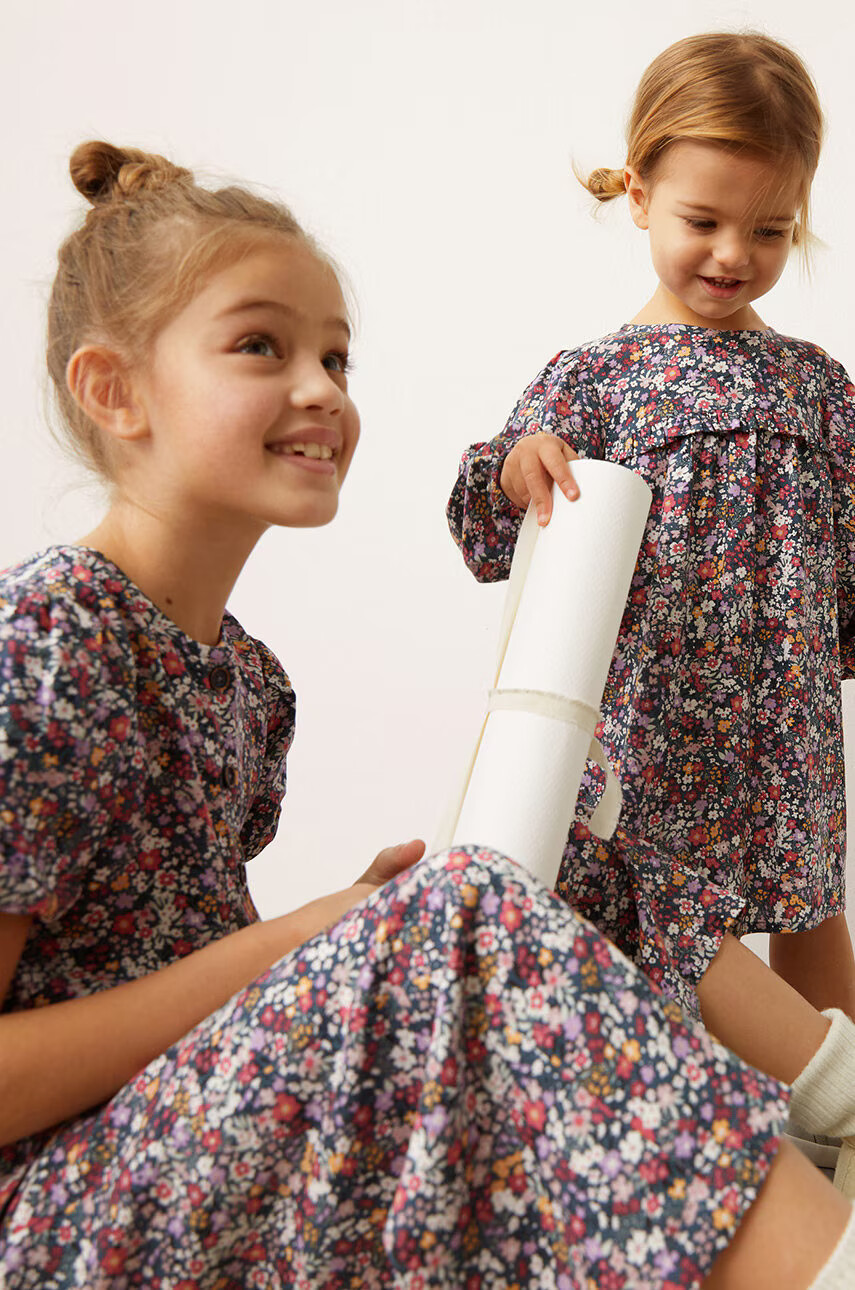 Mango Kids Детска рокля Lisboa 80-110 cm - Pepit.bg
