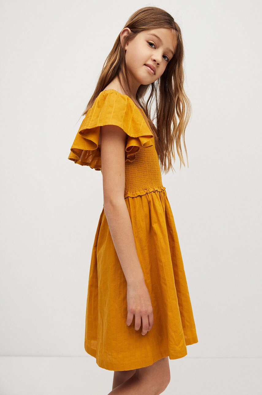 Mango Kids Детска рокля Natalie 110-164 cm - Pepit.bg