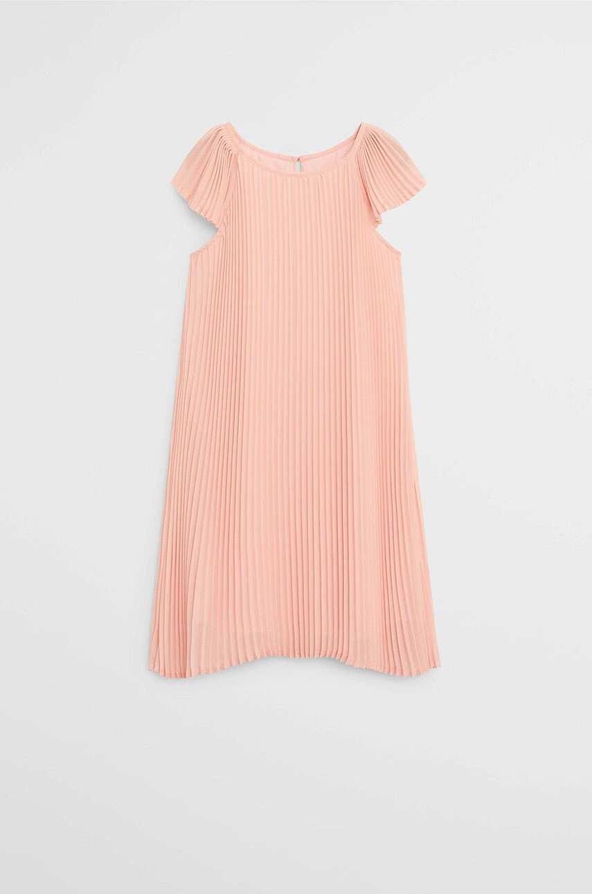 Mango Kids Детска рокля Pleat 110-164 cm - Pepit.bg