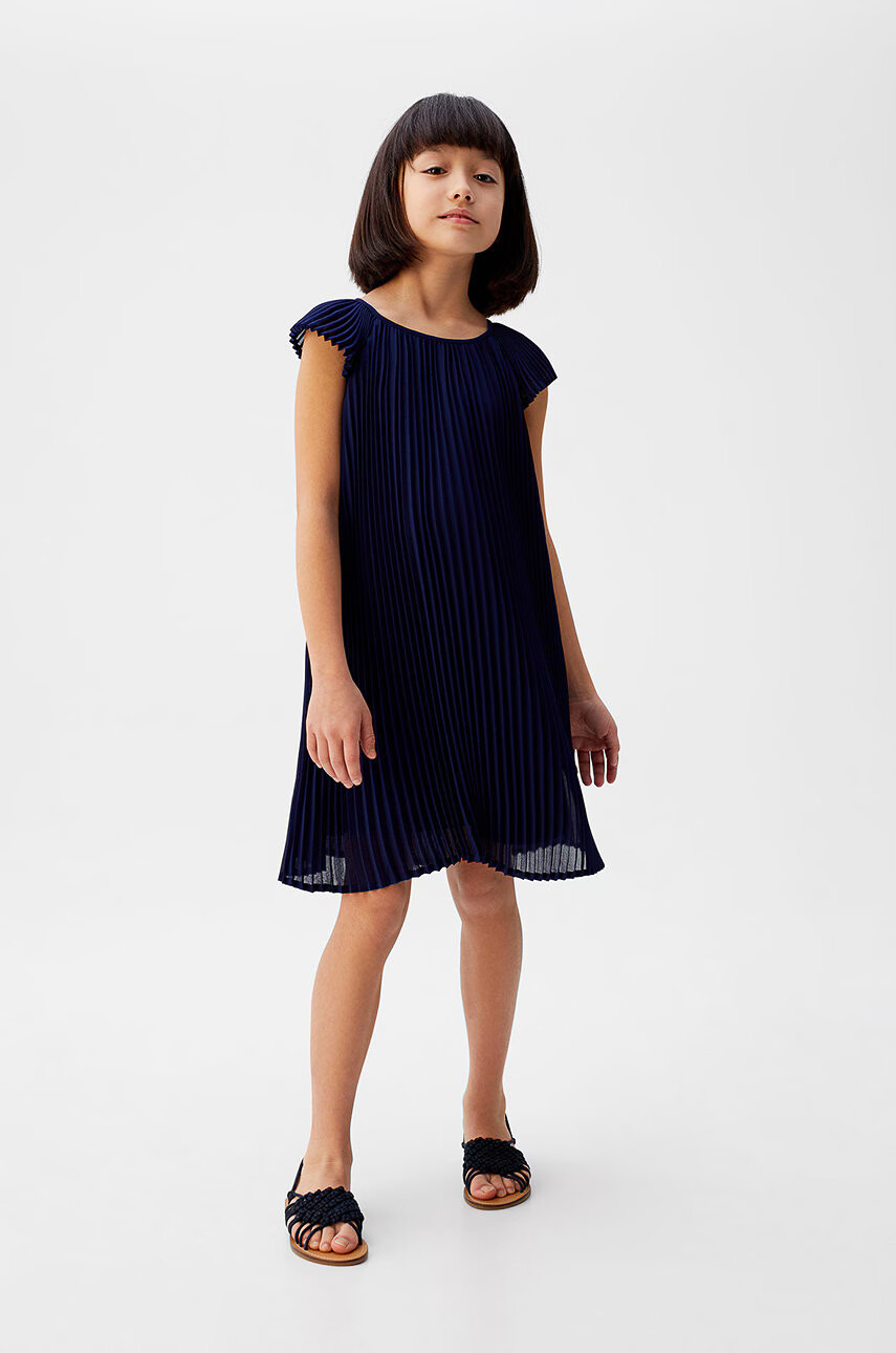 Mango Kids Детска рокля Pleat 110-164 cm - Pepit.bg