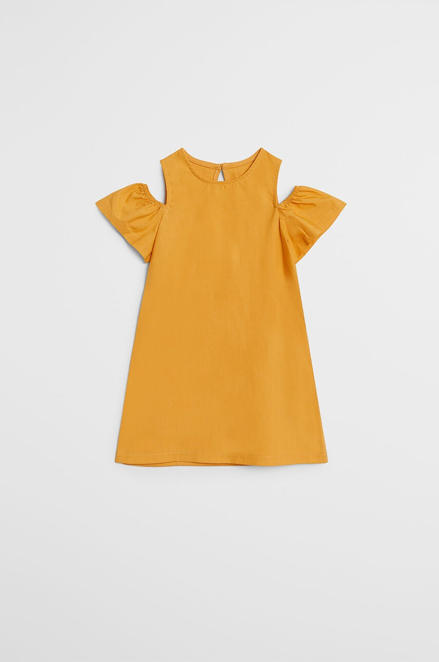 Mango Kids Детска рокля Shoulder 80-104 cm - Pepit.bg