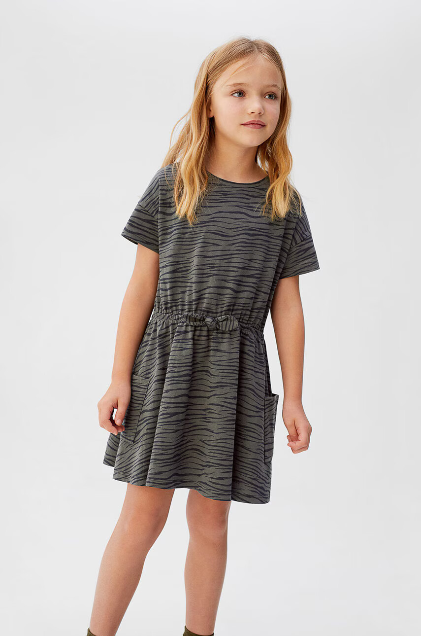 Mango Kids Детска рокля Vanesa 110-164 cm - Pepit.bg