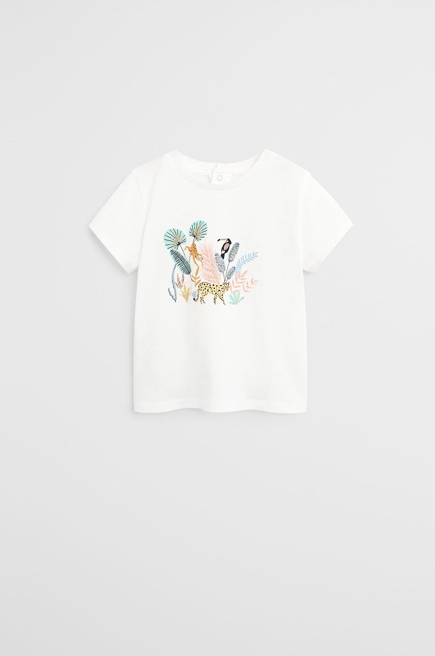 Mango Kids Детска тениска Animals 80-104 cm - Pepit.bg