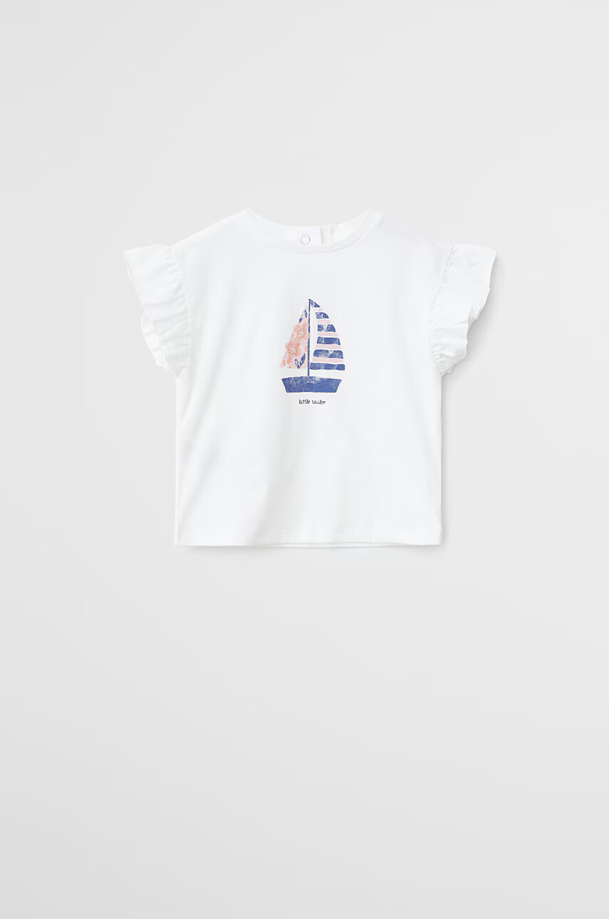 Mango Kids Детска тениска Barco 80-104 cm - Pepit.bg
