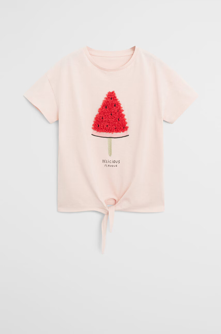 Mango Kids Детска тениска Beach 110-164 cm - Pepit.bg