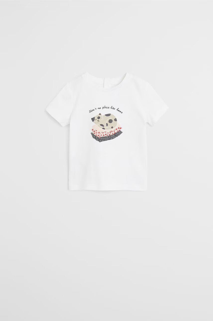 Mango Kids Детска тениска Boleta 80-104 cm - Pepit.bg