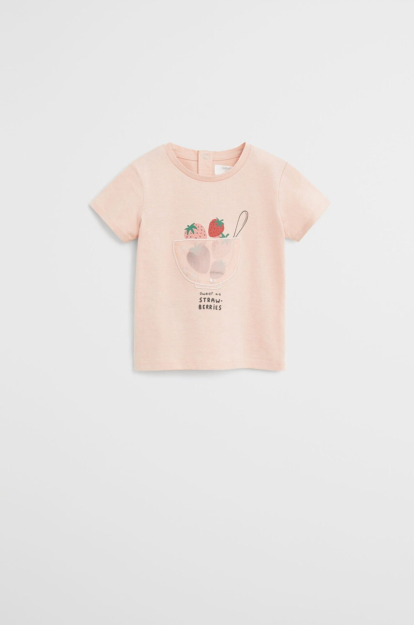 Mango Kids Детска тениска Bowl 80-104 cm - Pepit.bg