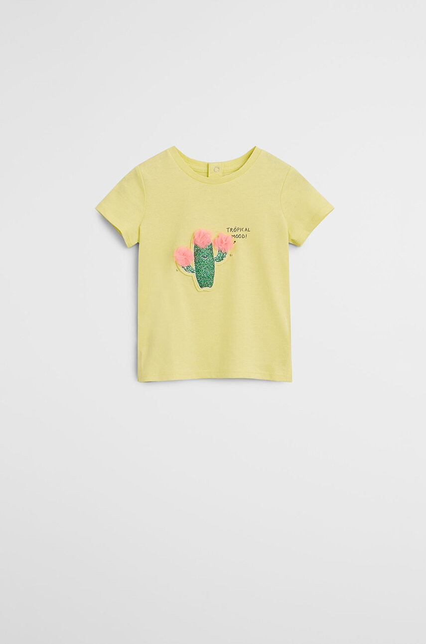 Mango Kids Детска тениска Cactus 80-104 cm - Pepit.bg