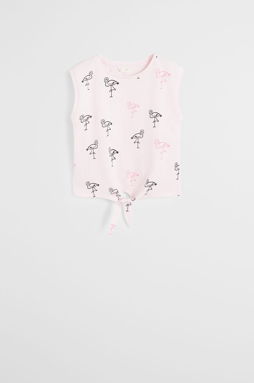Mango Kids Детска тениска Cherry 110-164 cm - Pepit.bg