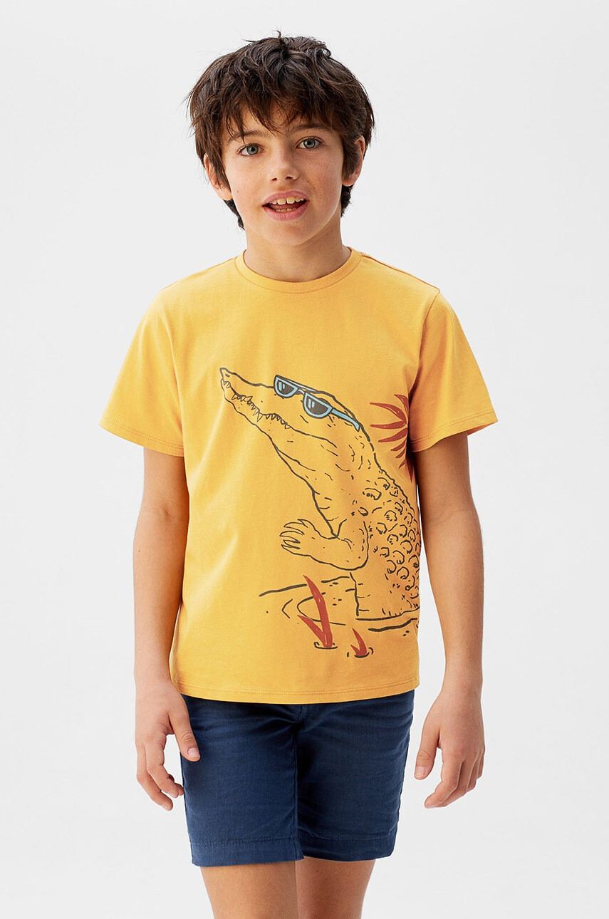 Mango Kids Детска тениска Coco 110-164 cm - Pepit.bg