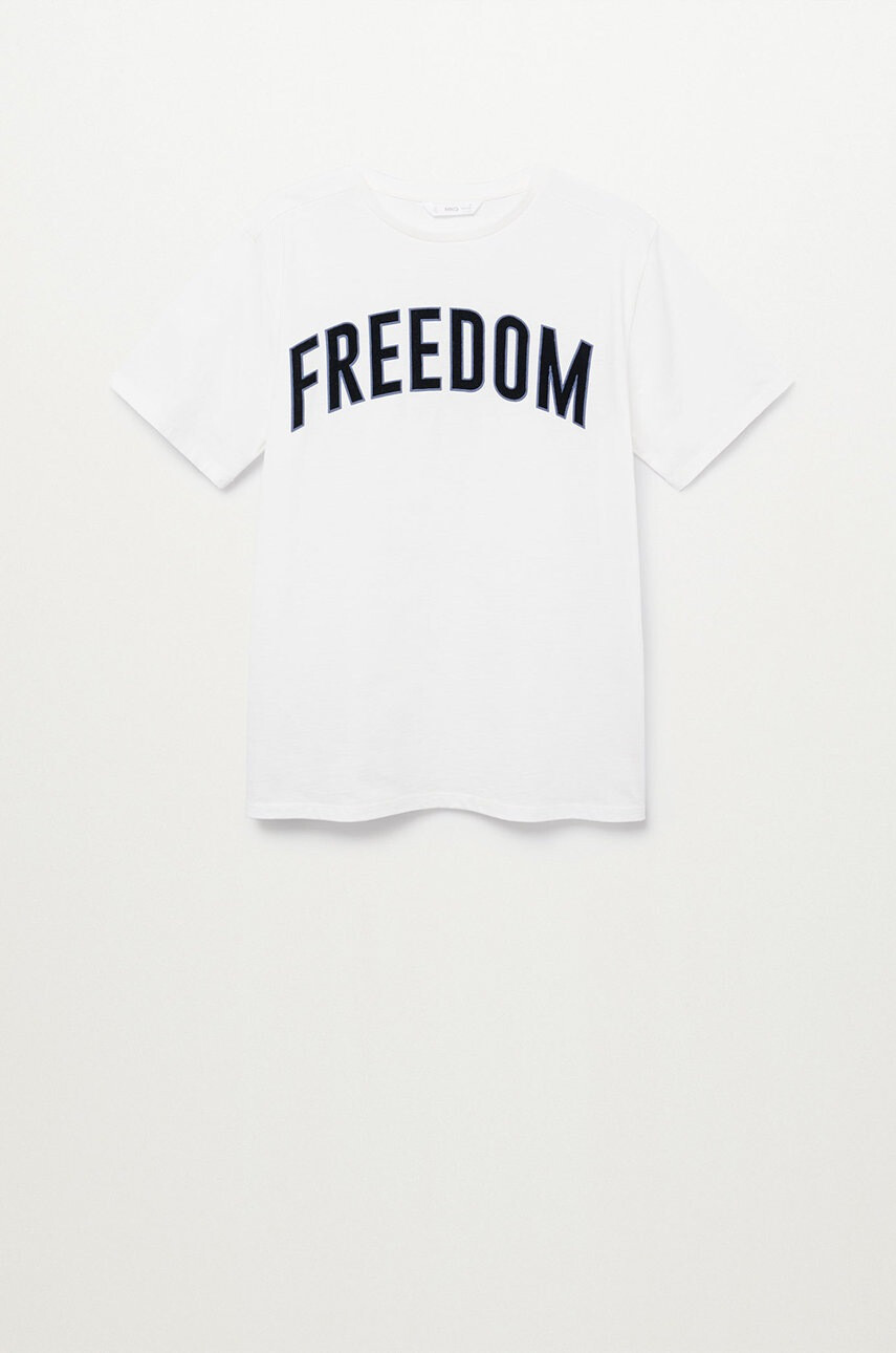 Mango Kids Детска тениска FREEDOMT - Pepit.bg